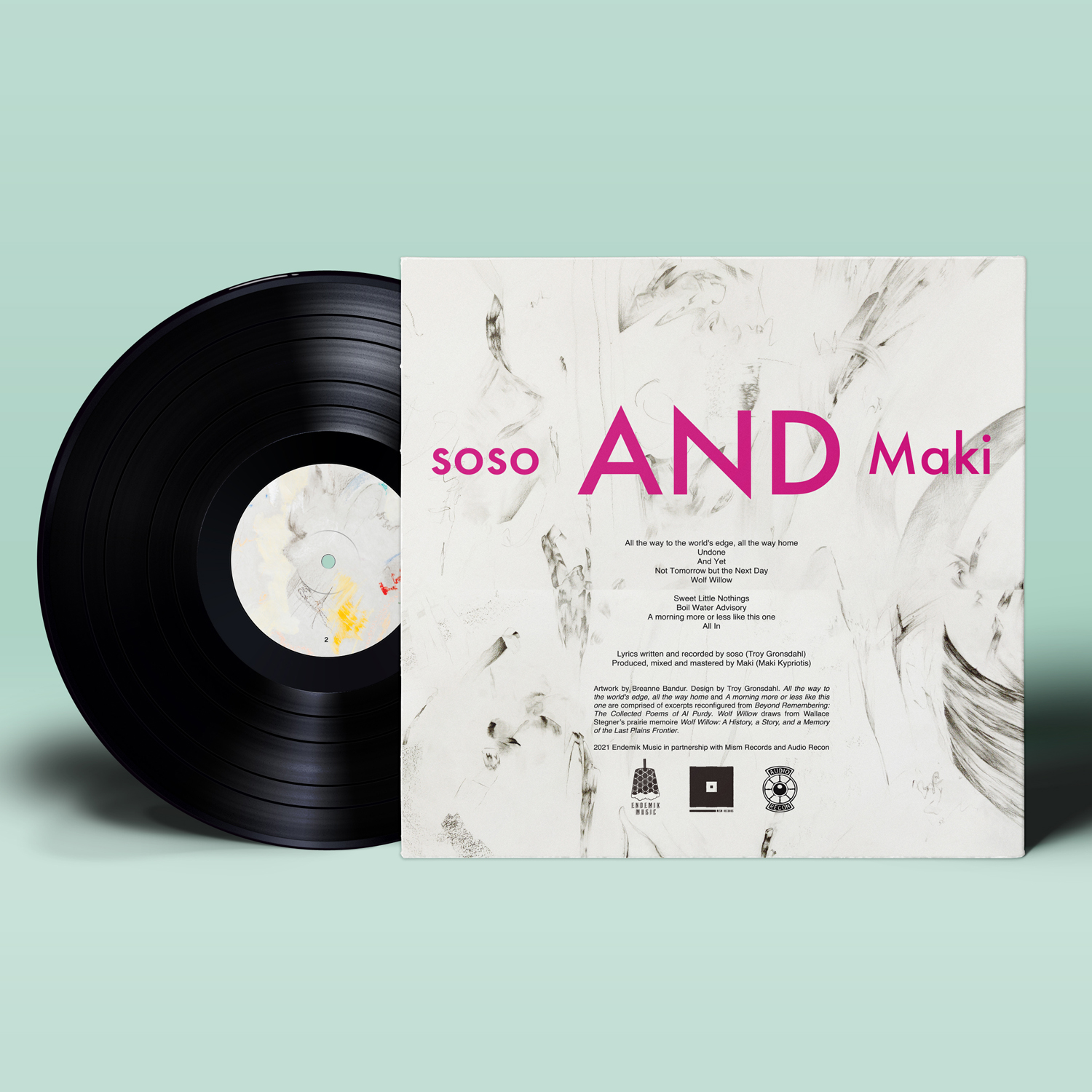 soso - If and Only If - Vinyl Mockup - Back